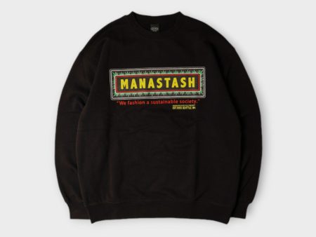 Manastash Frame Logo Sweat I Black Cheap