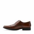 Men s Tilden Cap Toe Oxford Brown Leather Dress Shoes For Sale