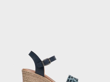 Blue Ankle Strap Sandals For Sale