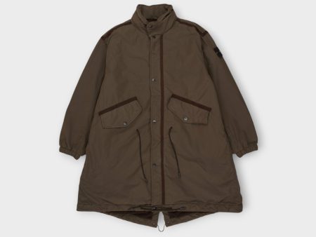 Stone Island David Light-TC Parka Jakke I Olive For Sale