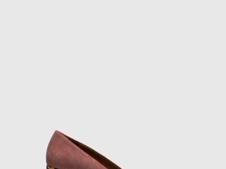 Pink Black Pointed Toe Shoes on Sale