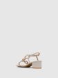 Beige Buckle Sandals Cheap