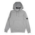 C.P. Company Diagonal Raised Fleece Lens Hoodie I Grå Sale