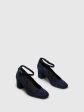 Navy Ankle Strap Shoes Hot on Sale