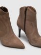 Tan Pointed Toe Ankle Boots Online Hot Sale