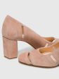 Pink Square Toe Pumps Shoes Online Hot Sale