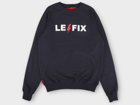 Le Fix Lightning Crew I Navy Fashion