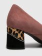 Pink Black Pointed Toe Shoes on Sale