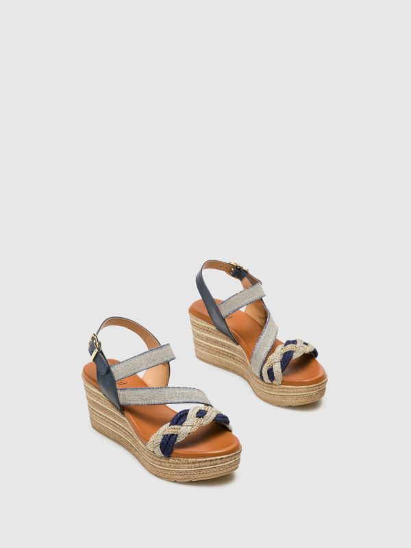 Blue Wedge Sandals Sale