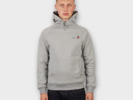 Le Fix Kaj Heart Hoodie I Grå Fashion