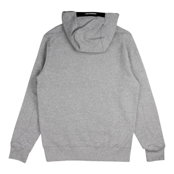 C.P. Company Diagonal Raised Fleece Lens Hoodie I Grå Sale