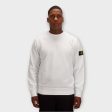 Stone Island K1S156100044 Felpa Crewneck i Hvid Cheap