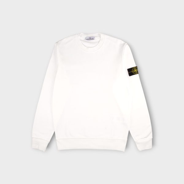 Stone Island K1S156100044 Felpa Crewneck i Hvid Cheap