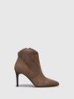 Tan Pointed Toe Ankle Boots Online Hot Sale