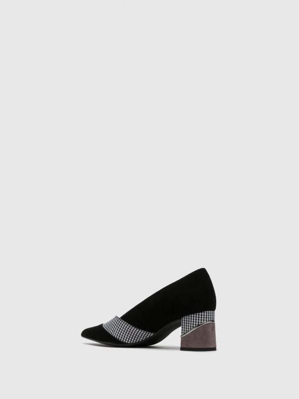 Smoke Black Pointed Toe Shoes Cheap