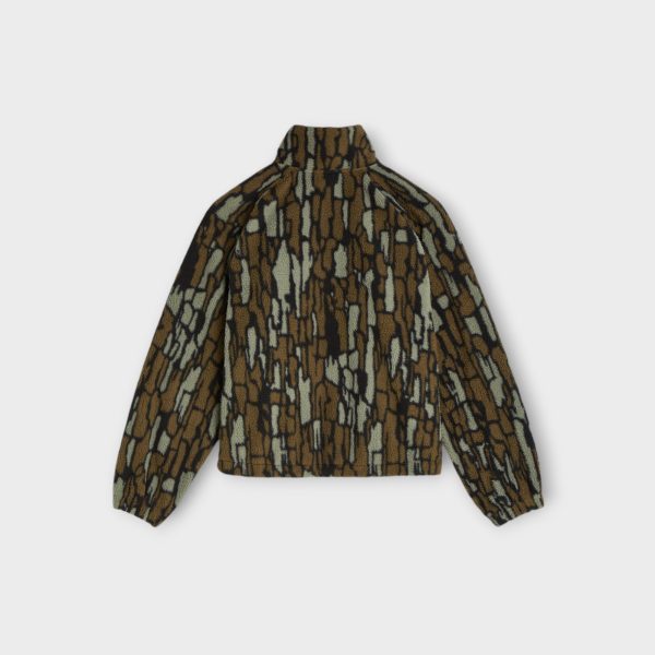 Patta Woodie Fleece Jakke I Slate Black Online now