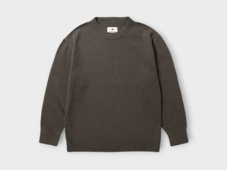 Snow Peak Strik Crew Neck I Grøn Hot on Sale