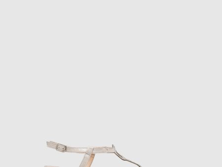 Beige Buckle Sandals Cheap