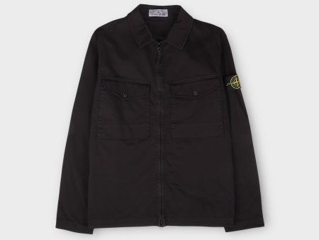 Stone Island K1S151200128 Zip Overshirt I Black Online Hot Sale