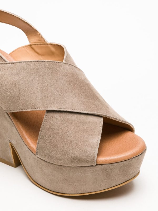 Gray Wedge Sandals Online