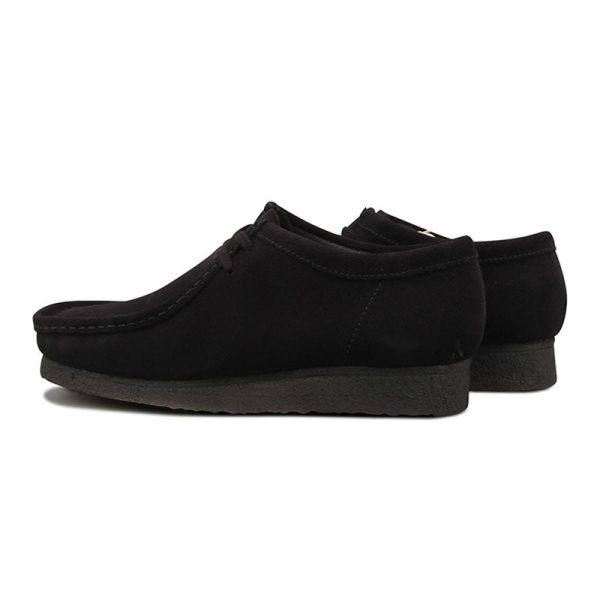 Clarks Wallabee Suede Dame I Sort on Sale