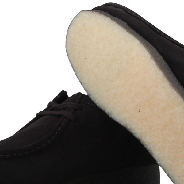 Clarks Wallabee Suede Dame I Sort on Sale