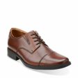 Men s Tilden Cap Toe Oxford Brown Leather Dress Shoes For Sale