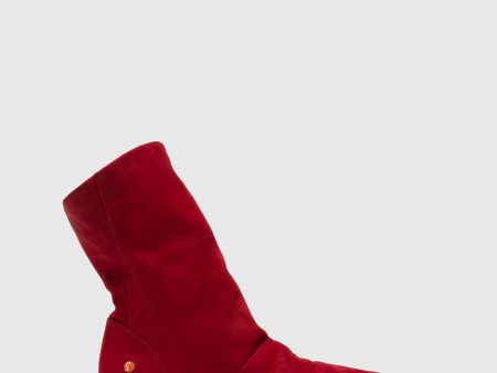 Red Wedge Ankle Boots Supply