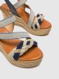 Blue Wedge Sandals Sale