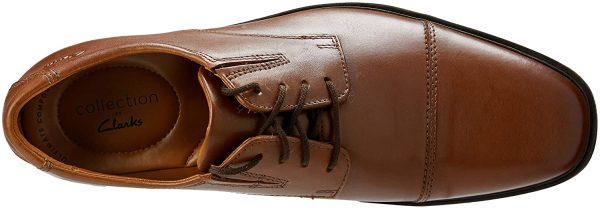 Men s Tilden Cap Toe Oxford Brown Leather Dress Shoes For Sale