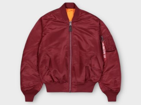 Alpha Industries MA-1 Heritage Bomber I Burgundy Hot on Sale