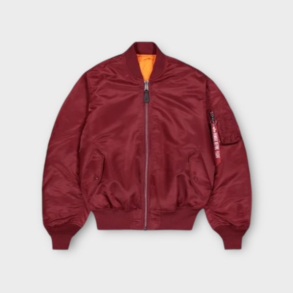 Alpha Industries MA-1 Heritage Bomber I Burgundy Hot on Sale