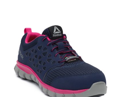 Women s Athletic Work Shoe - Navy and Pink Sale