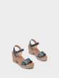 Blue Ankle Strap Sandals For Sale