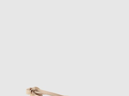 Nude Lace-up Ballerinas Supply