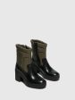 Zip Up Ankle Boots TYKE661FLY RUG NYLON BLACK KHAKI Online now