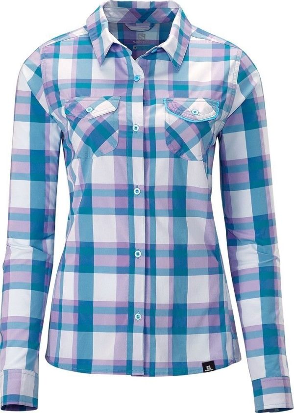 Salomon Womens Equation Plaid Shirts For Discount