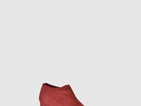 Red Pointed Toe Ankle Boots Sale