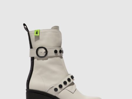 Zip Up Ankle Boots TAMA888FLY NAUSICA OFFWHITE Fashion