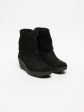 Black Fringed Ankle Boots Online now