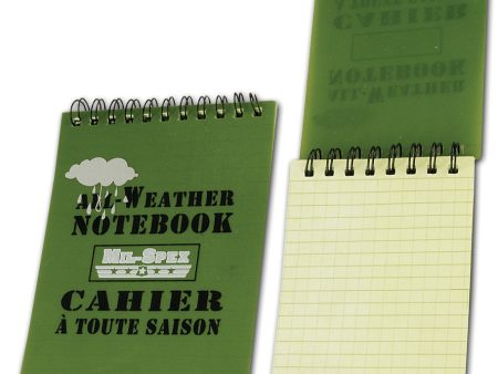 Mil-Spex All-Weather Notebook 3  X 5  Online Sale