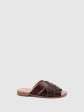 Open Slippers Evergrren Dark Brown Cheap