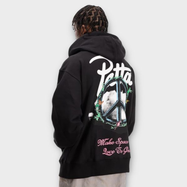 Patta Xerox Peace Boxy Hoodie I Sort Fashion