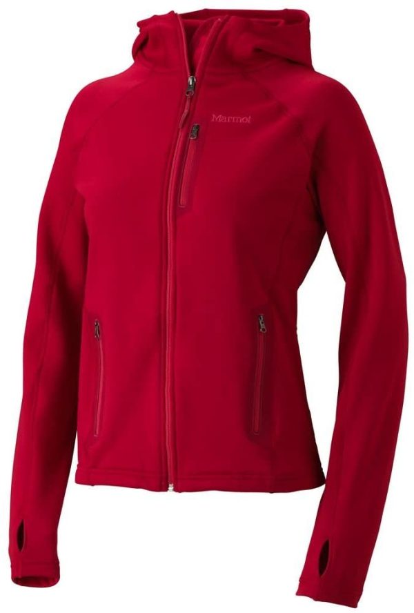 Marmot Womens Stretch Fleece Hoody Jacket Fashion