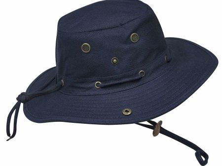 Misty Mountain Canvas Bosun Sun Hats with Snap Sides & Floating Brim Cheap