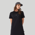 RAVENA T-SHIRT DRESS BLACK Online now