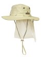 Misty Mountain Bosun Cotton Canvas Sun Hats with Hide-Away Neck Sun Flap For Cheap