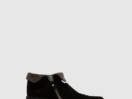 Zip Up Ankle Boots YOXI755FLY BLACK DIESEL Online