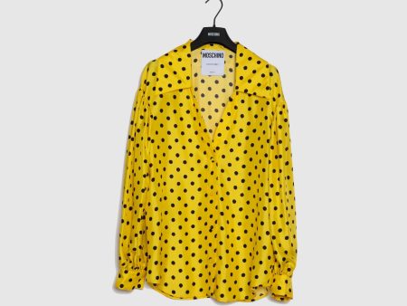 Camisa com Bolas em Amarelo e Preto Hot on Sale