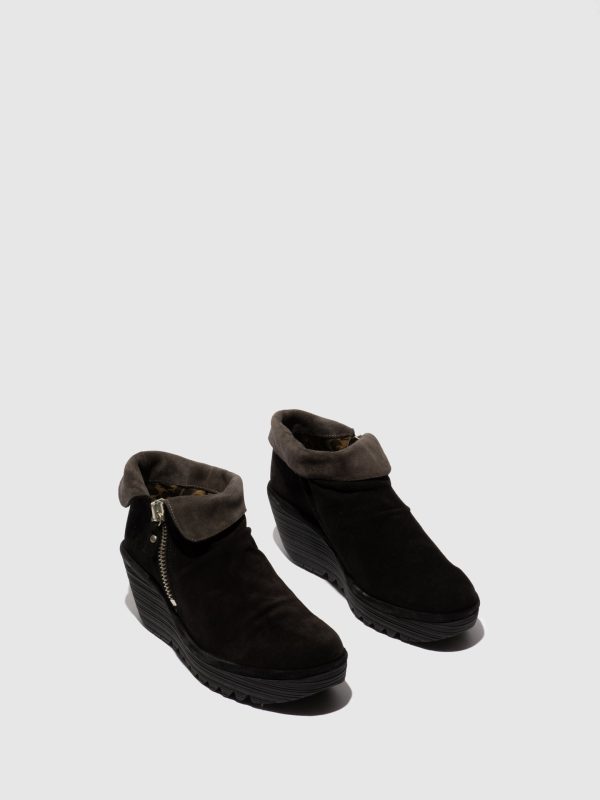 Zip Up Ankle Boots YOXI755FLY BLACK DIESEL Online